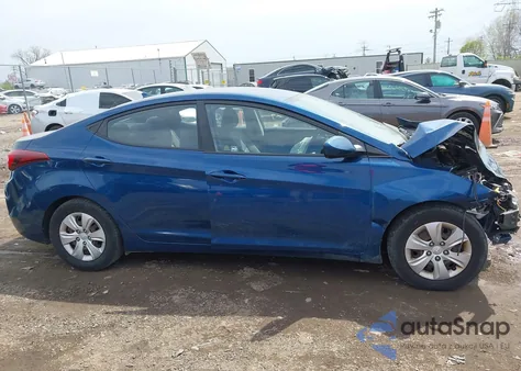 2016 Hyundai Elantra Se z USA, uszkodzony, nr VIN KMHDH4AE7GU587887